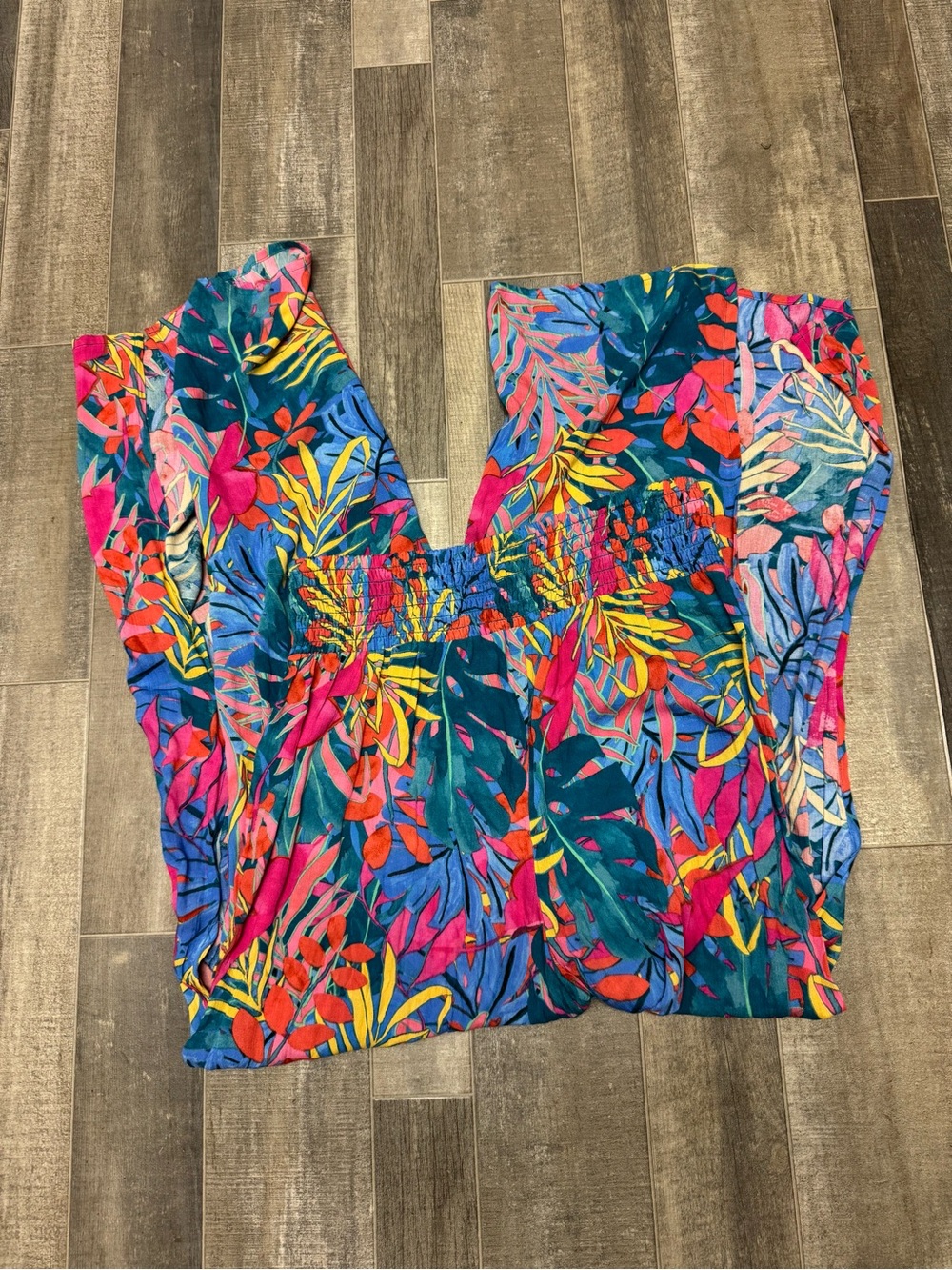 NWT-Kona Sol Women’s Tropical Wide-Leg Split Pants Boho Travel Beach Size Small - Picture 8 of 12